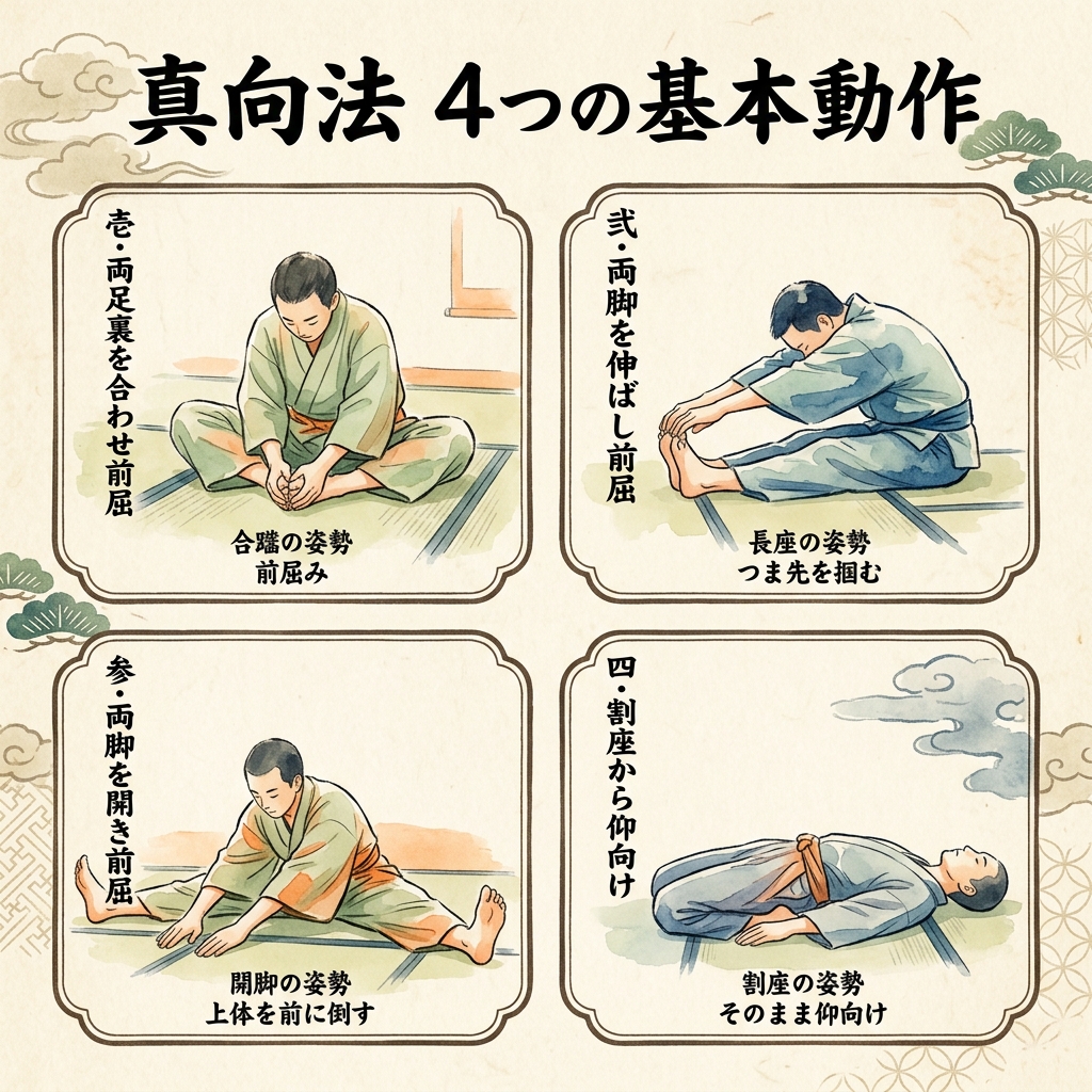 真向法の4つの基本動作