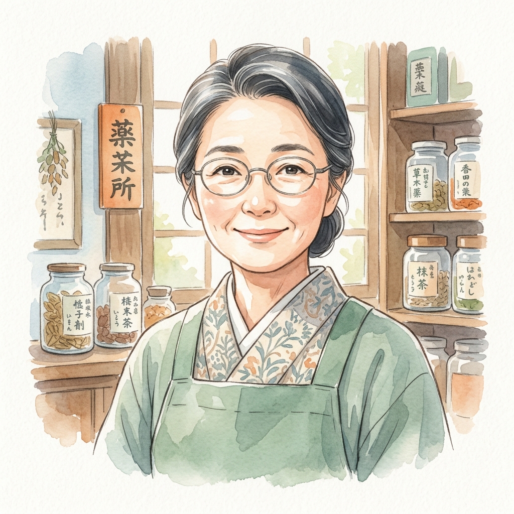 笑顔の薬剤師
